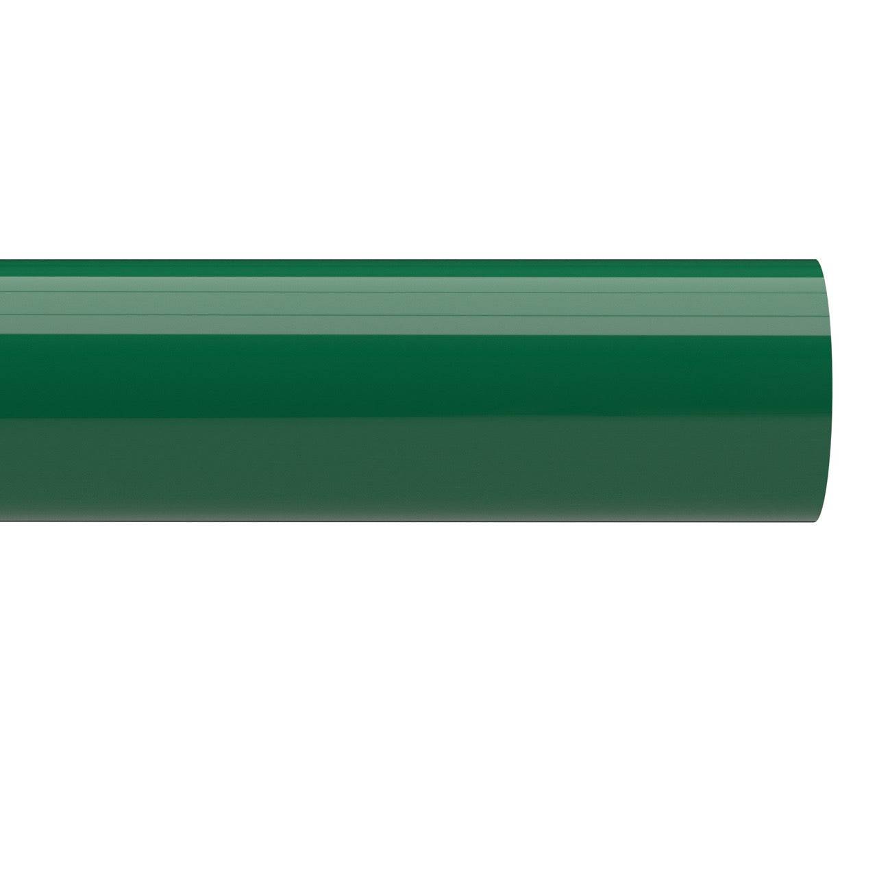 1-1/4 in. Sch 40 Furniture Grade PVC Pipe - Green - FORMUFIT