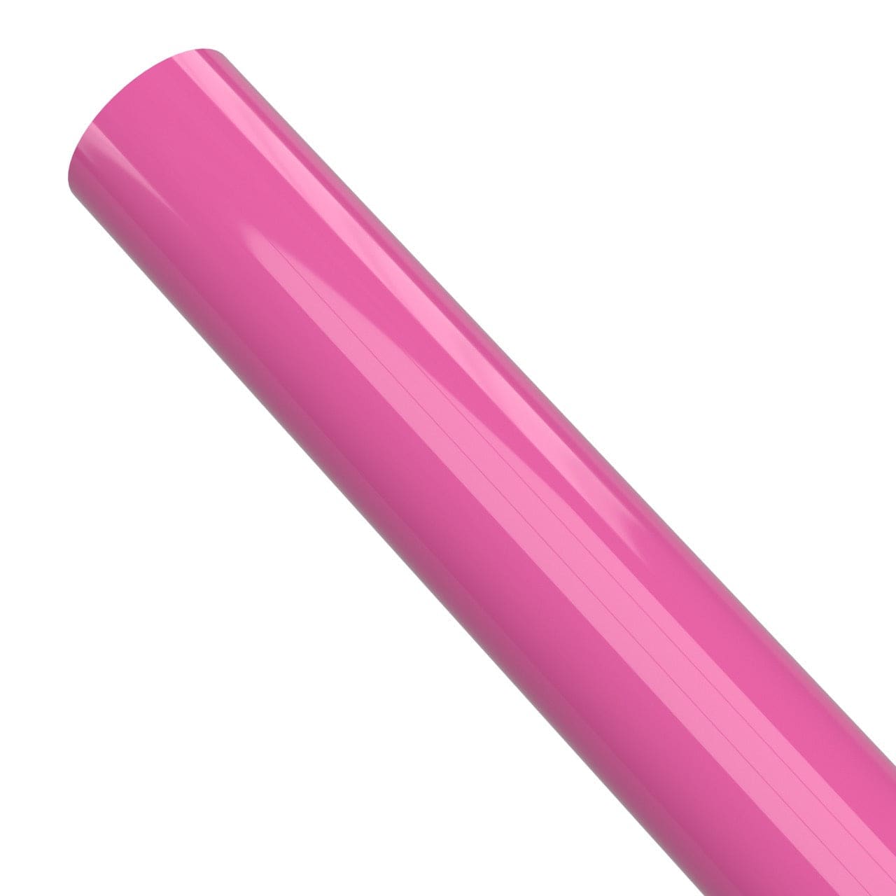 1-1/4 in. Sch 40 Furniture Grade PVC Pipe - Pink - FORMUFIT