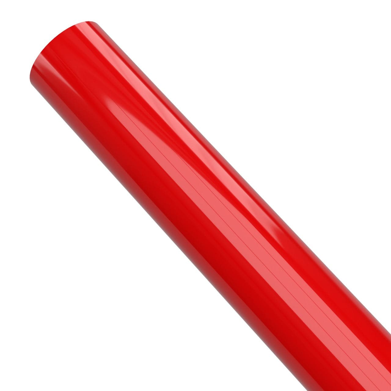 1-1/4 in. Sch 40 Furniture Grade PVC Pipe - Red - FORMUFIT