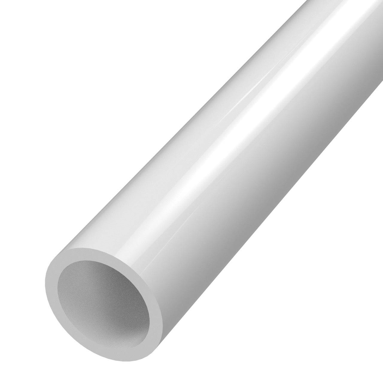 1-1/4 in. Sch 40 Furniture Grade PVC Pipe - White - FORMUFIT