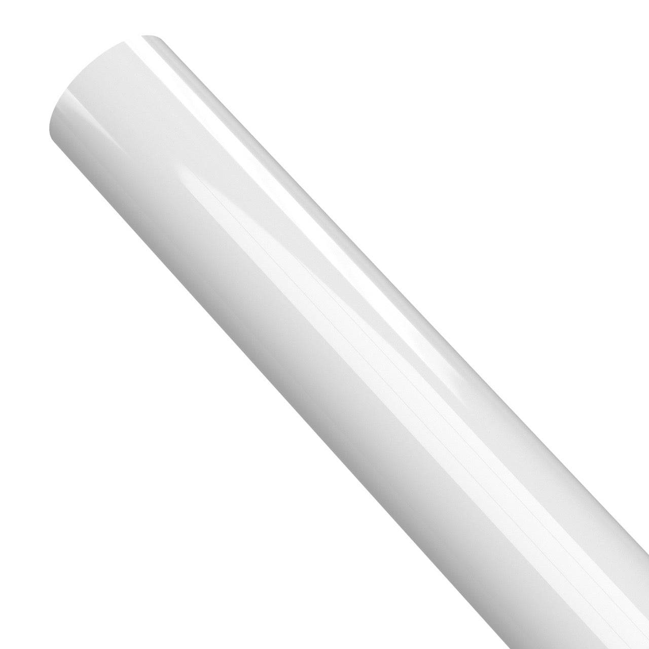 1-1/4 in. Sch 40 Furniture Grade PVC Pipe - White - FORMUFIT