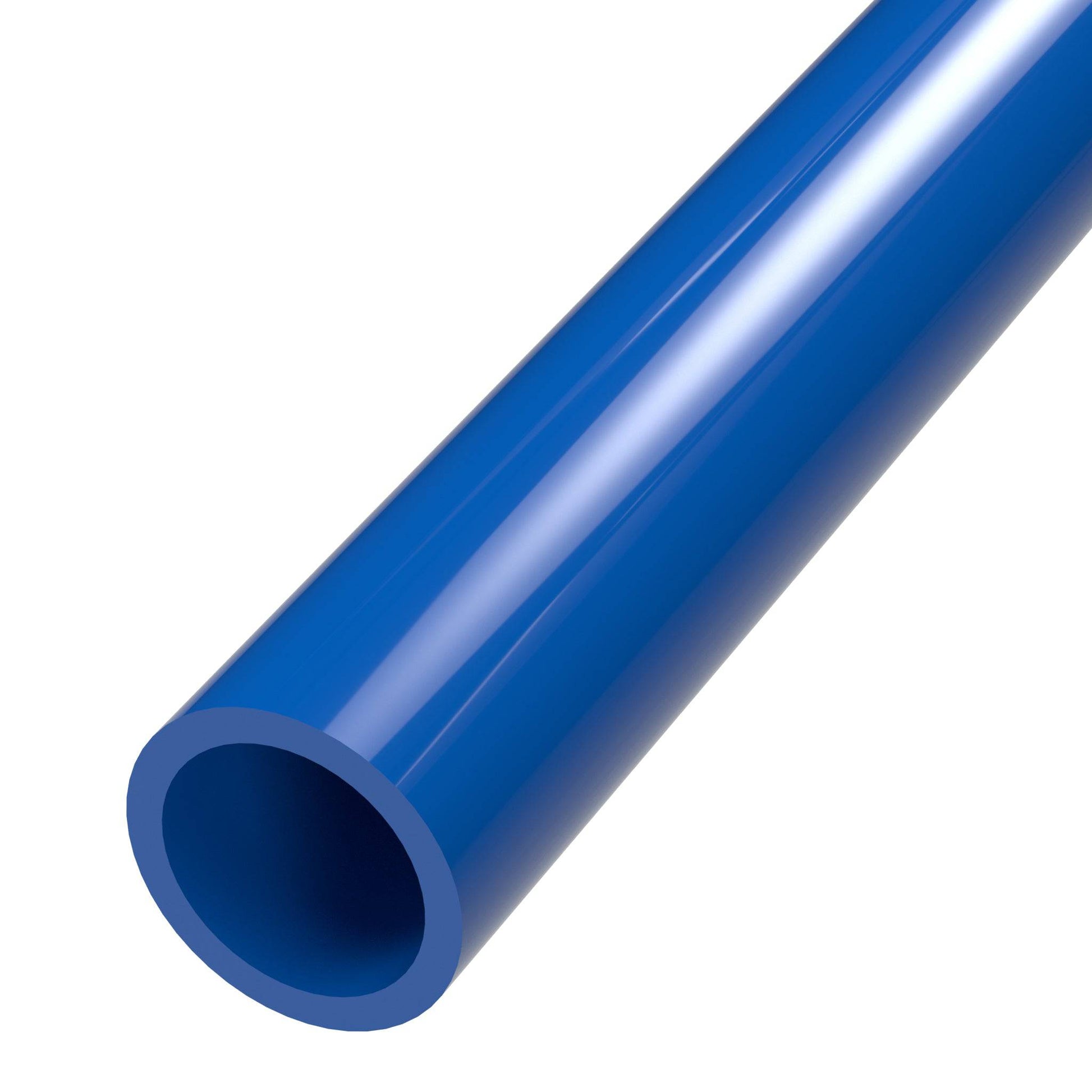 1/2 in. Sch 40 Furniture Grade PVC Pipe - Blue - FORMUFIT