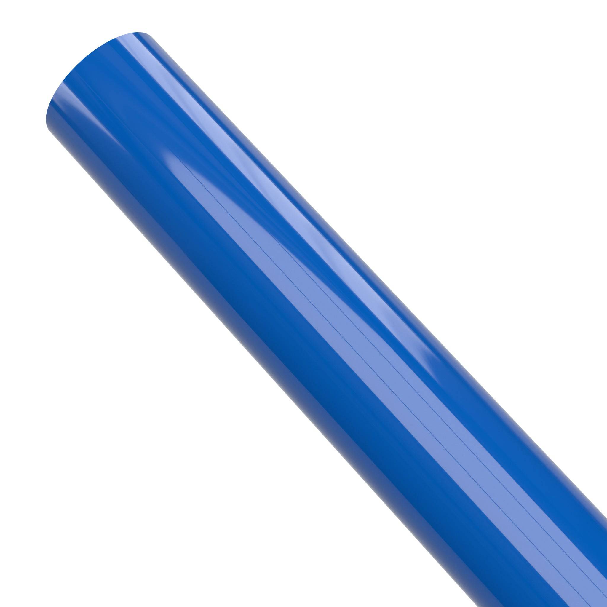 1/2 in. Sch 40 Furniture Grade PVC Pipe - Blue - FORMUFIT