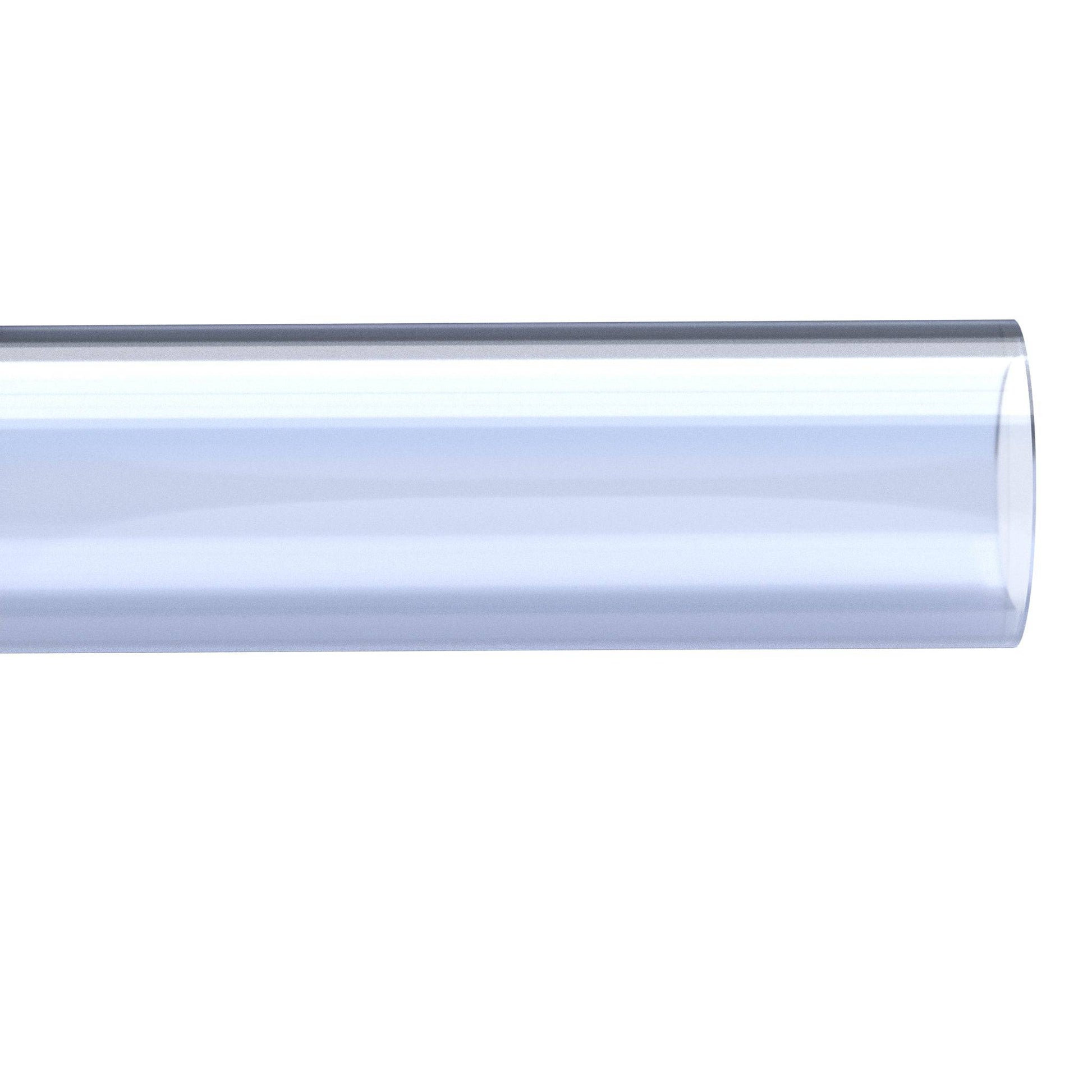 1/2 in. Sch 40 Furniture Grade PVC Pipe - Clear - FORMUFIT