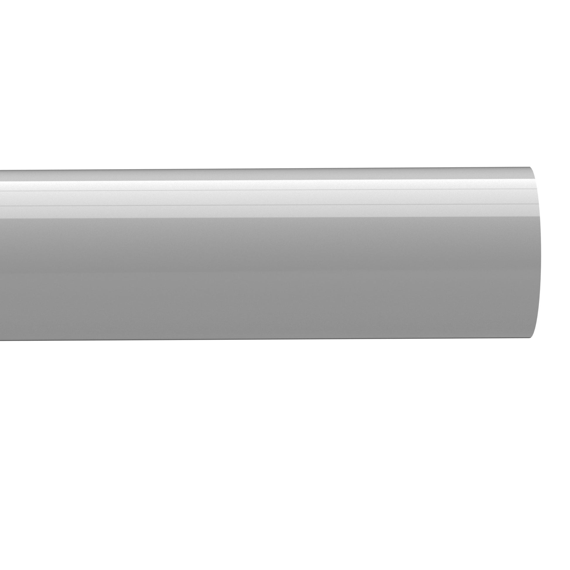 1/2 in. Sch 40 Furniture Grade PVC Pipe - Gray - FORMUFIT