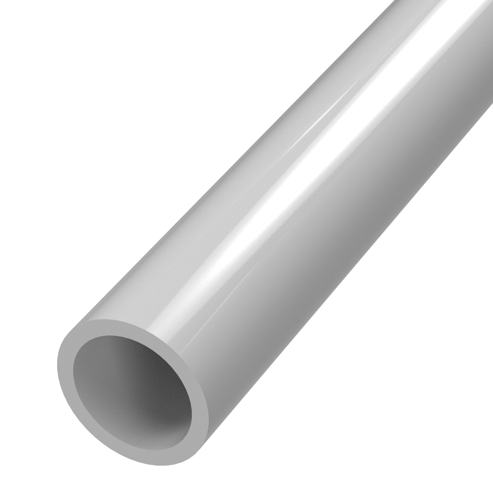 1/2 in. Sch 40 Furniture Grade PVC Pipe - Gray - FORMUFIT