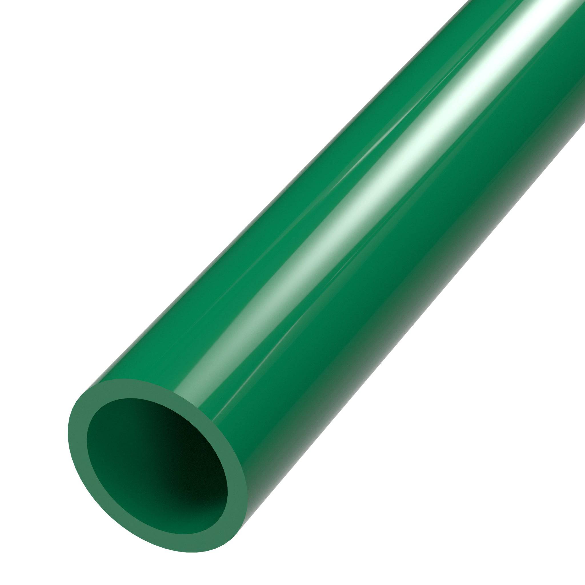 1/2 in. Sch 40 Furniture Grade PVC Pipe - Green - FORMUFIT