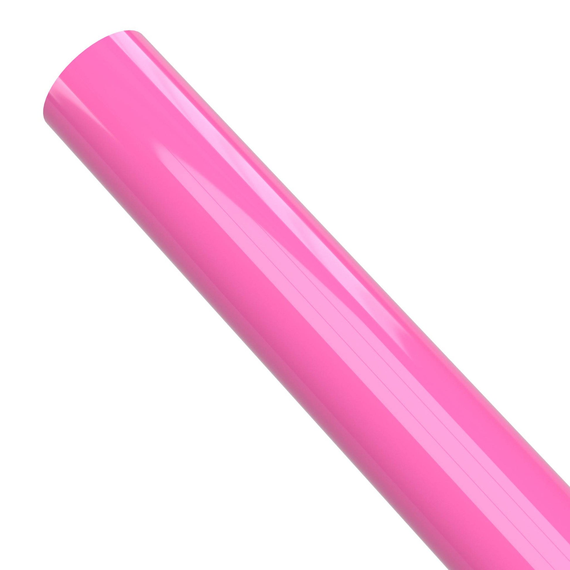 1/2 in. Sch 40 Furniture Grade PVC Pipe - Pink - FORMUFIT