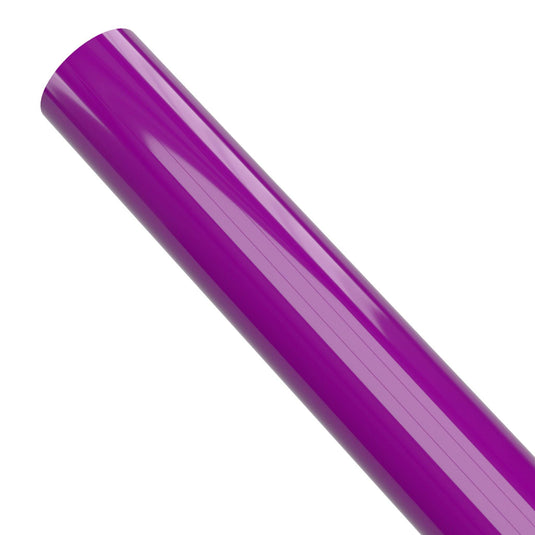 1/2 in. Sch 40 Furniture Grade PVC Pipe - Purple - FORMUFIT