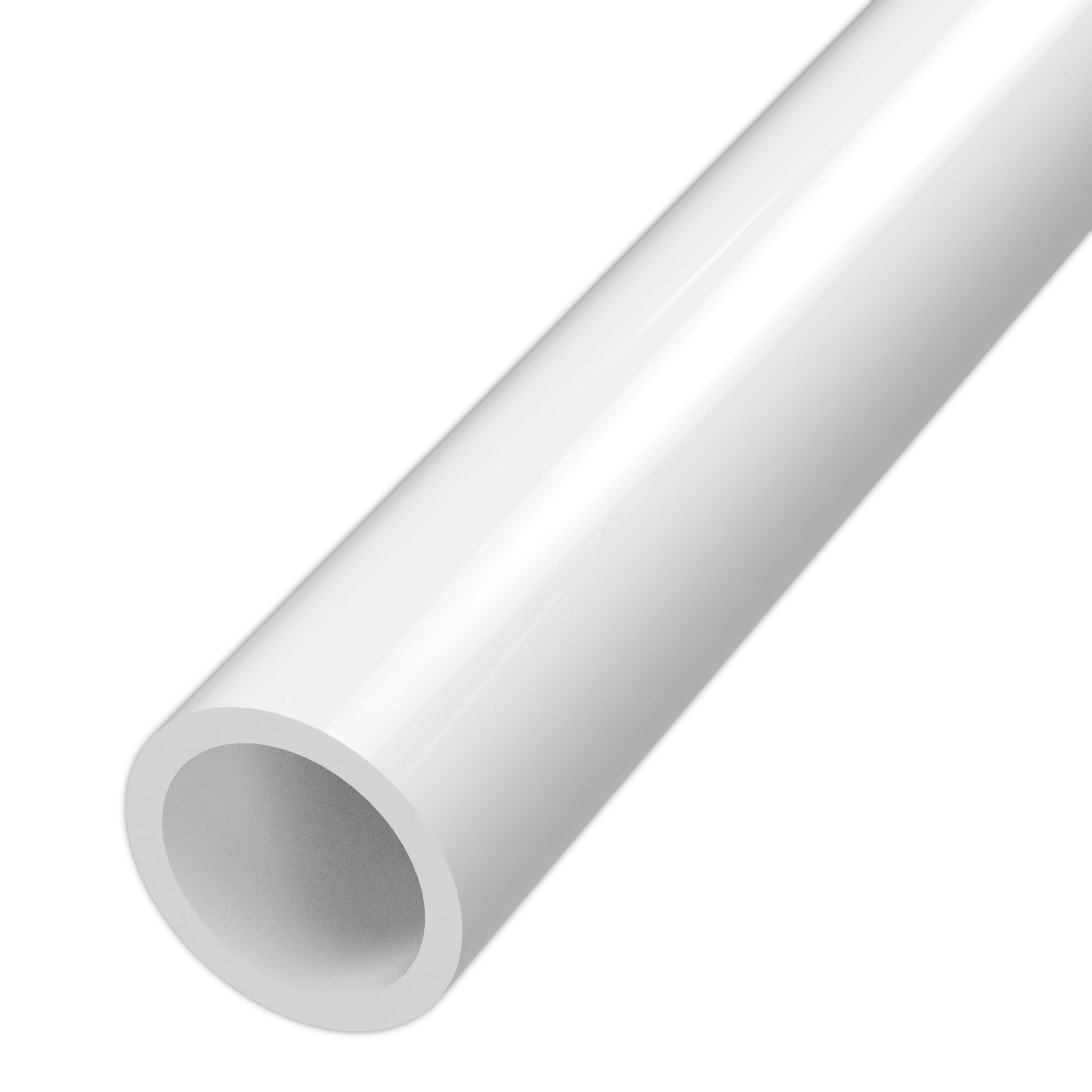 1/2 in. Sch 40 Furniture Grade PVC Pipe - White - FORMUFIT