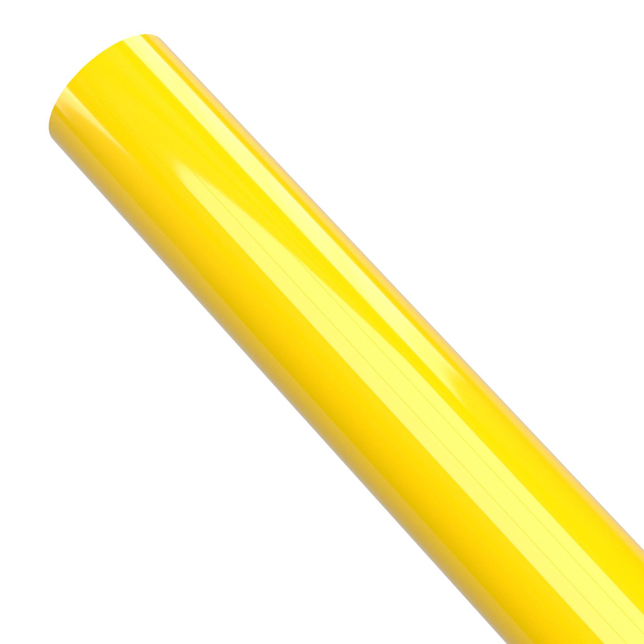 1/2 in. Sch 40 Furniture Grade PVC Pipe - Yellow - FORMUFIT