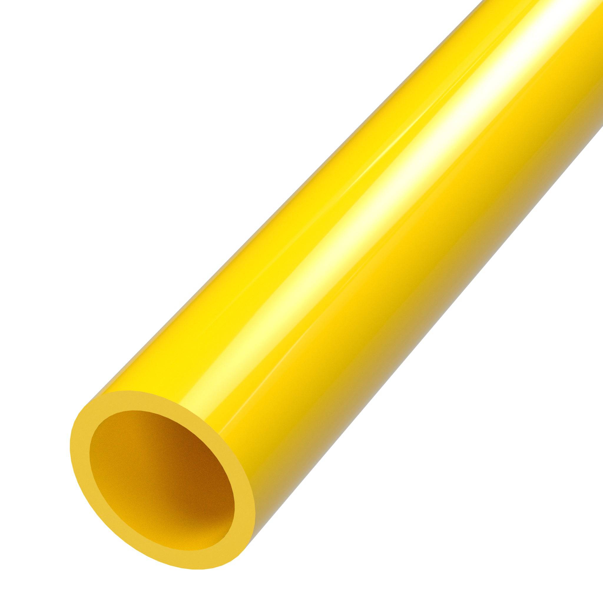 1/2 in. Sch 40 Furniture Grade PVC Pipe - Yellow - FORMUFIT