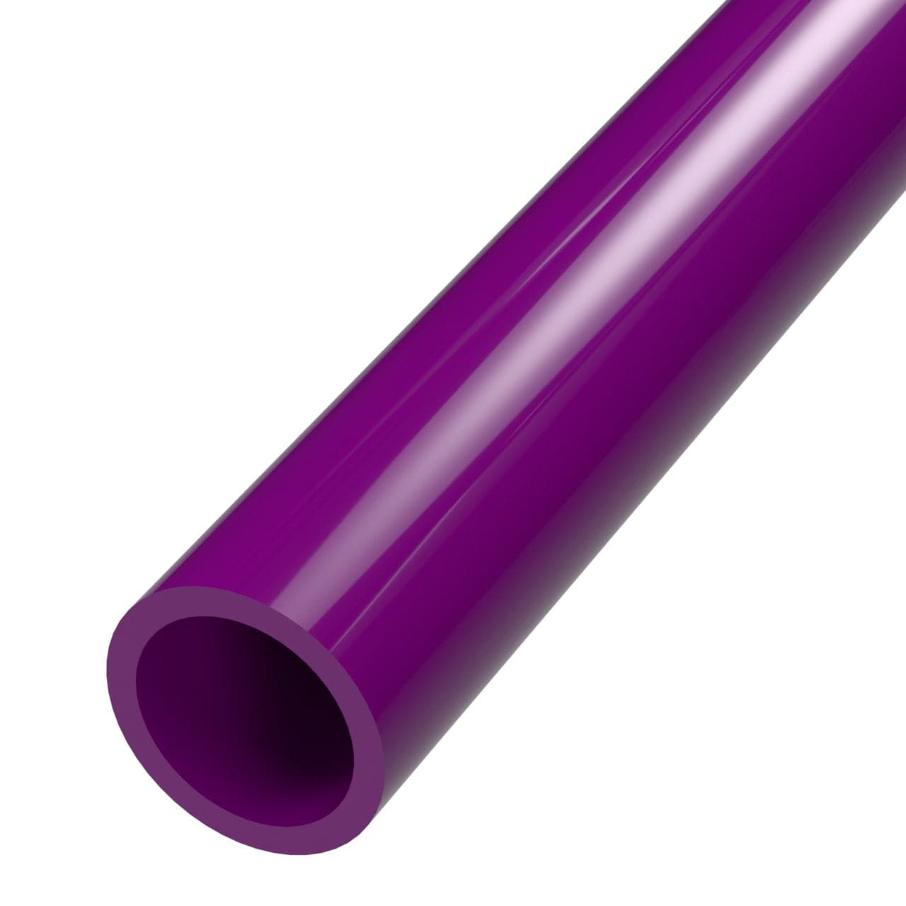 1 in. Sch 40 Furniture Grade PVC Pipe - Purple - FORMUFIT