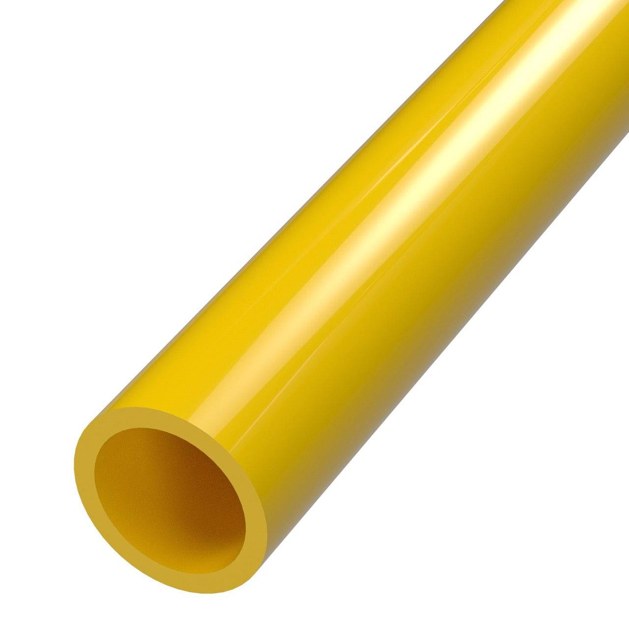 1 in. Sch 40 Furniture Grade PVC Pipe - Yellow - FORMUFIT