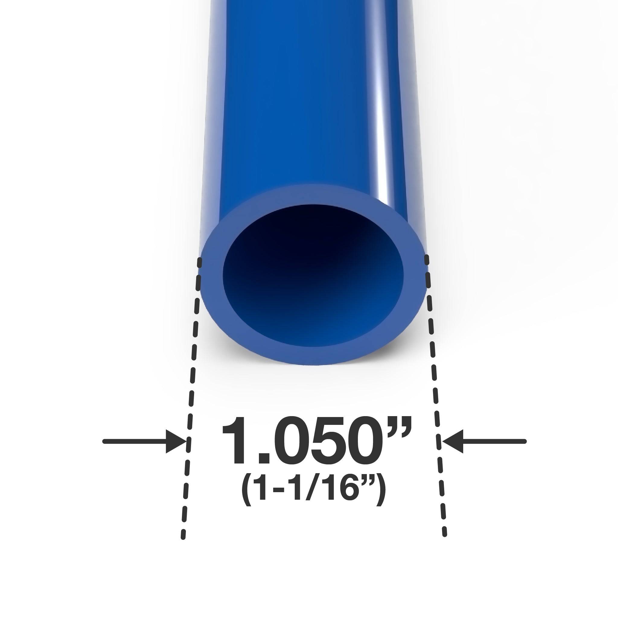 3/4 in. Sch 40 Furniture Grade PVC Pipe - Blue - FORMUFIT