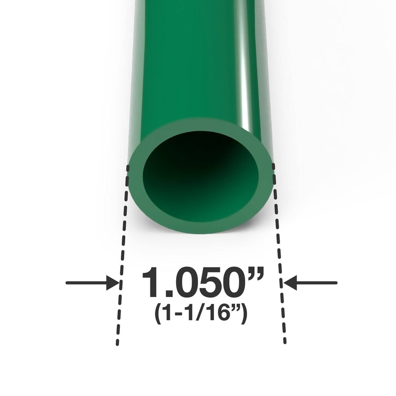Load image into Gallery viewer, 3/4 in. Sch 40 Furniture Grade PVC Pipe - Green - FORMUFIT
