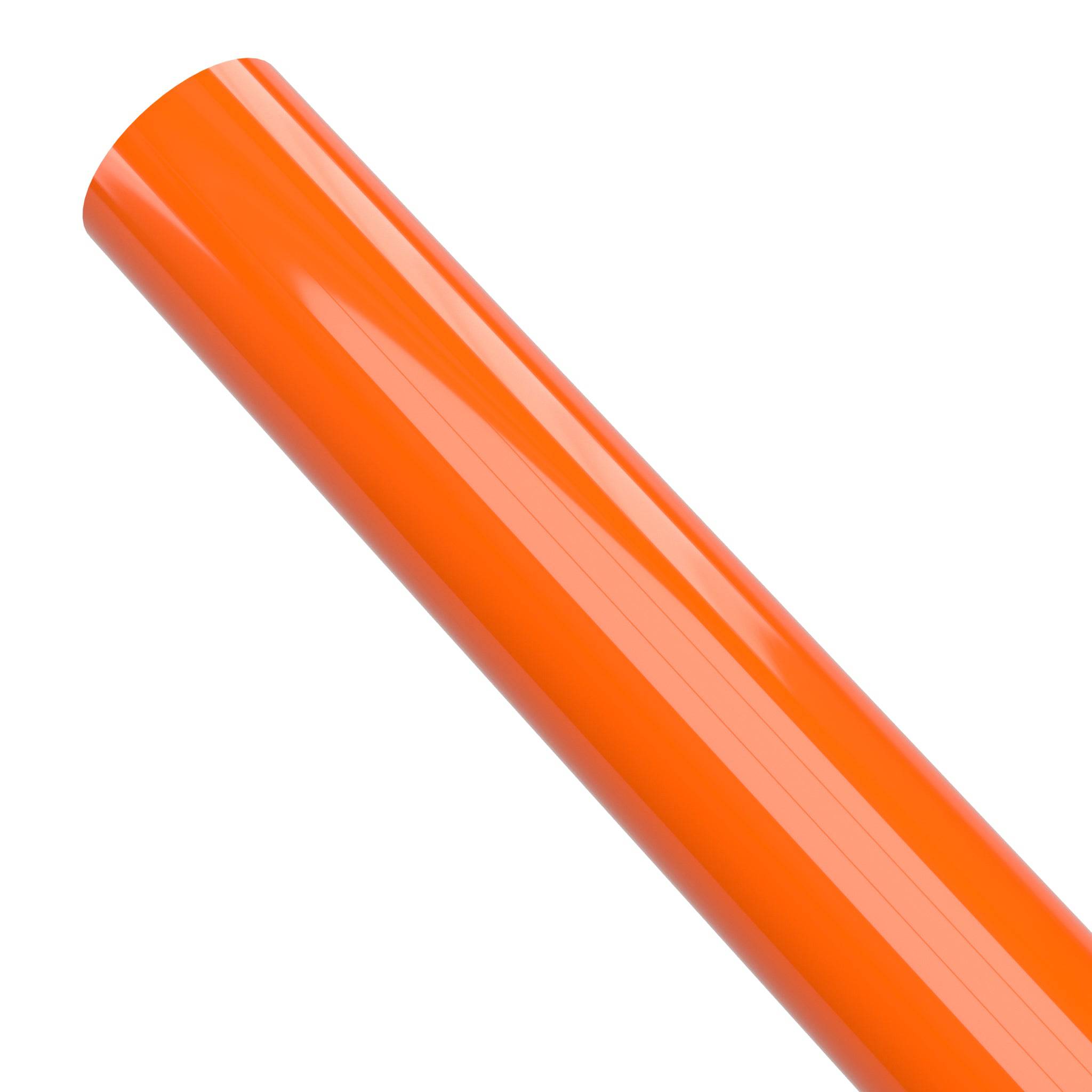 3/4 in. Sch 40 Furniture Grade PVC Pipe - Orange - FORMUFIT