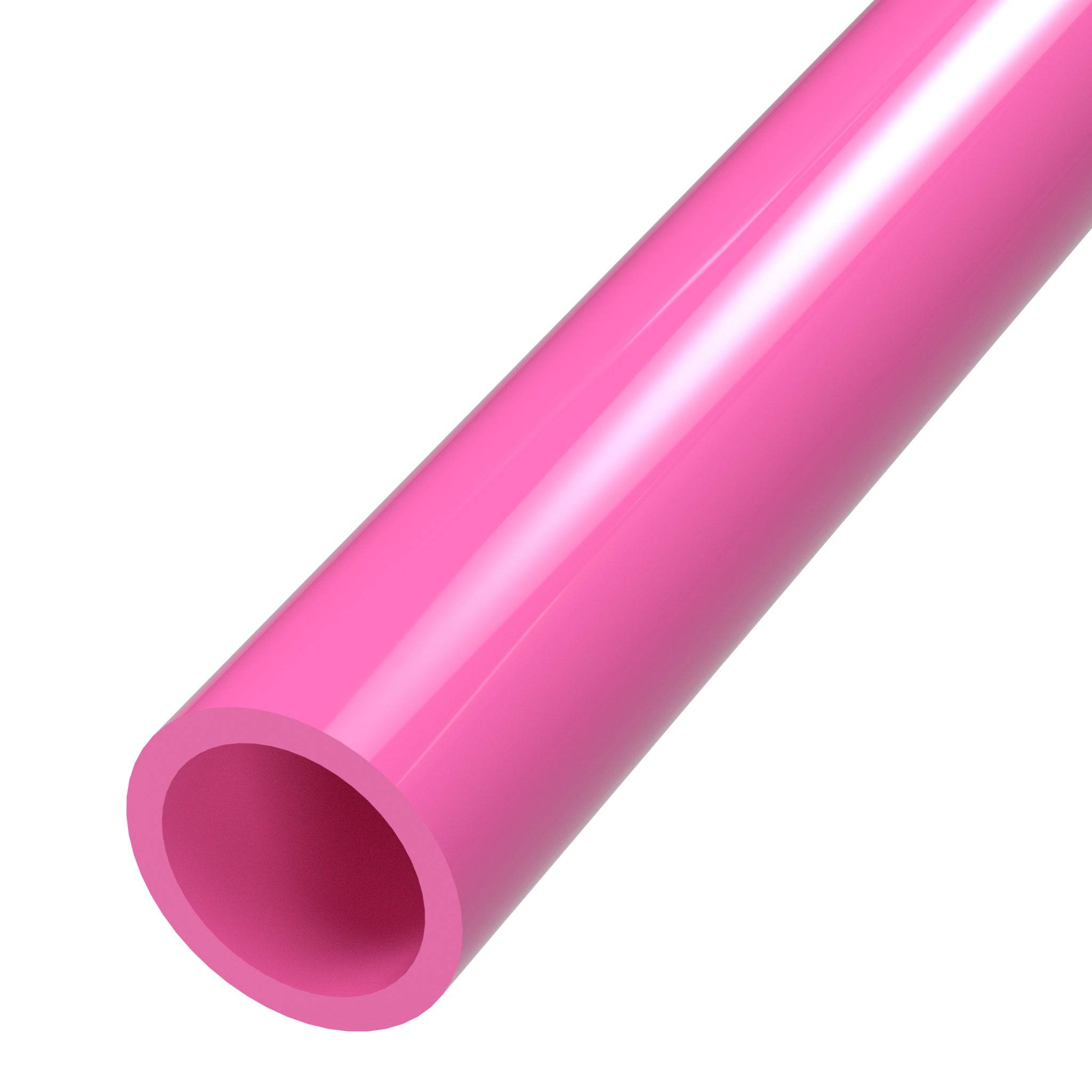 3/4 in. Sch 40 Furniture Grade PVC Pipe - Pink - FORMUFIT