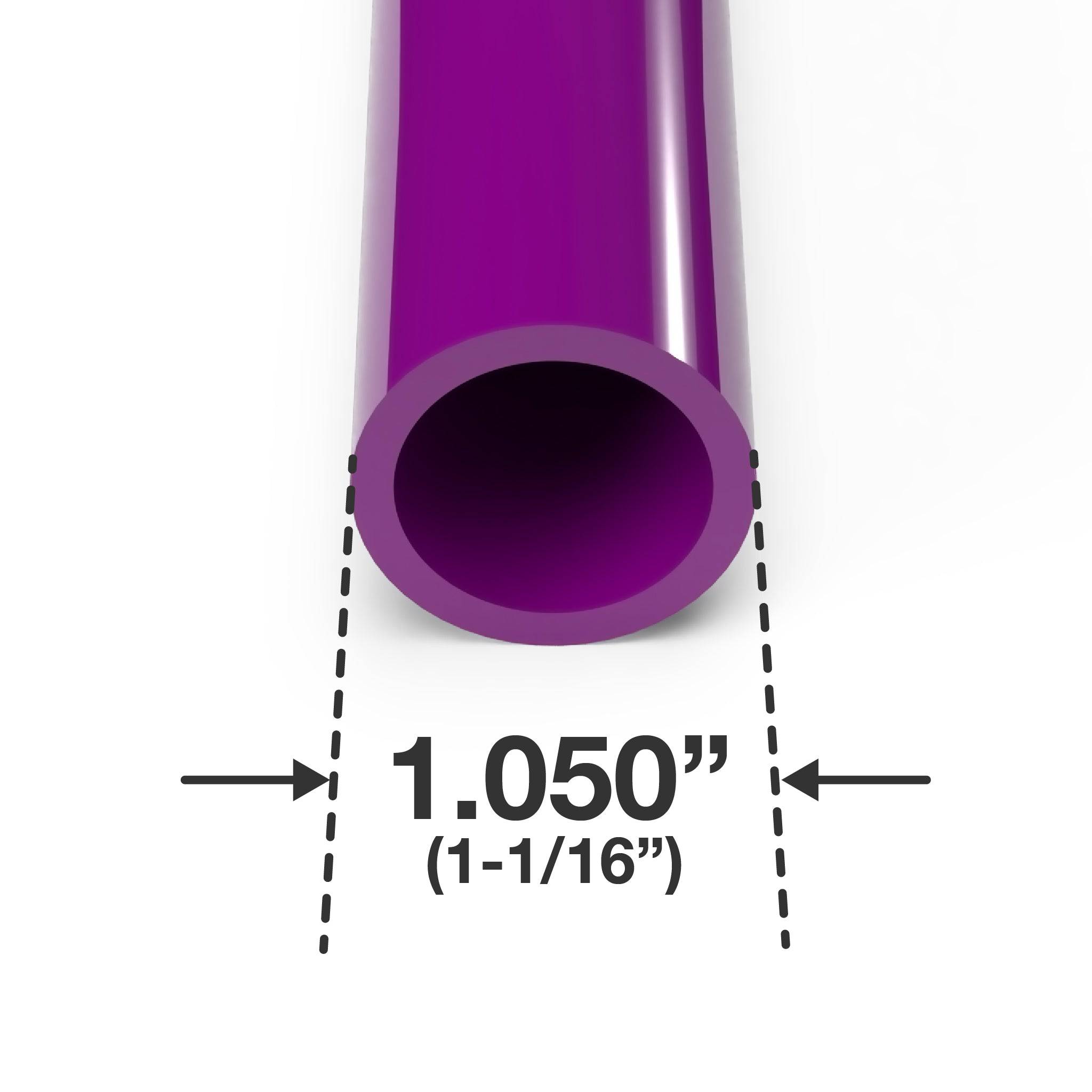 3/4 in. Sch 40 Furniture Grade PVC Pipe - Purple - FORMUFIT