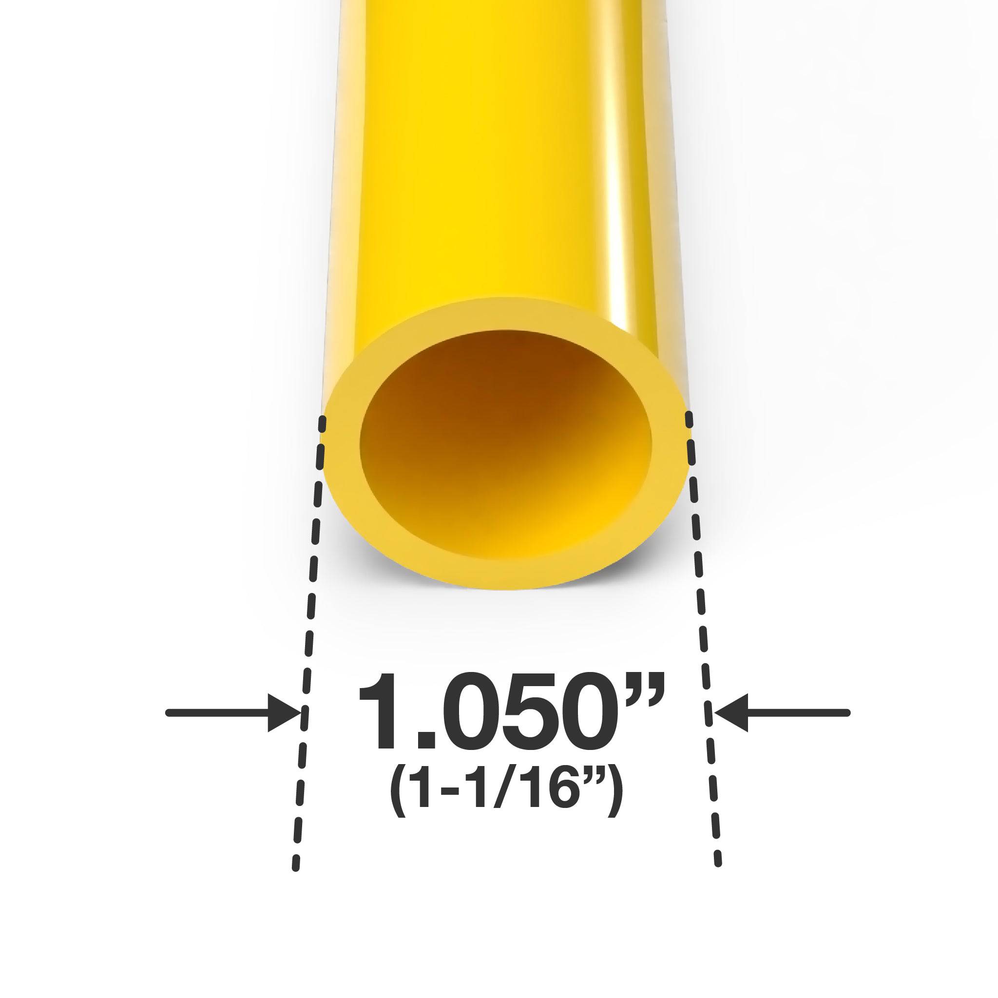 3/4 in. Sch 40 Furniture Grade PVC Pipe - Yellow - FORMUFIT