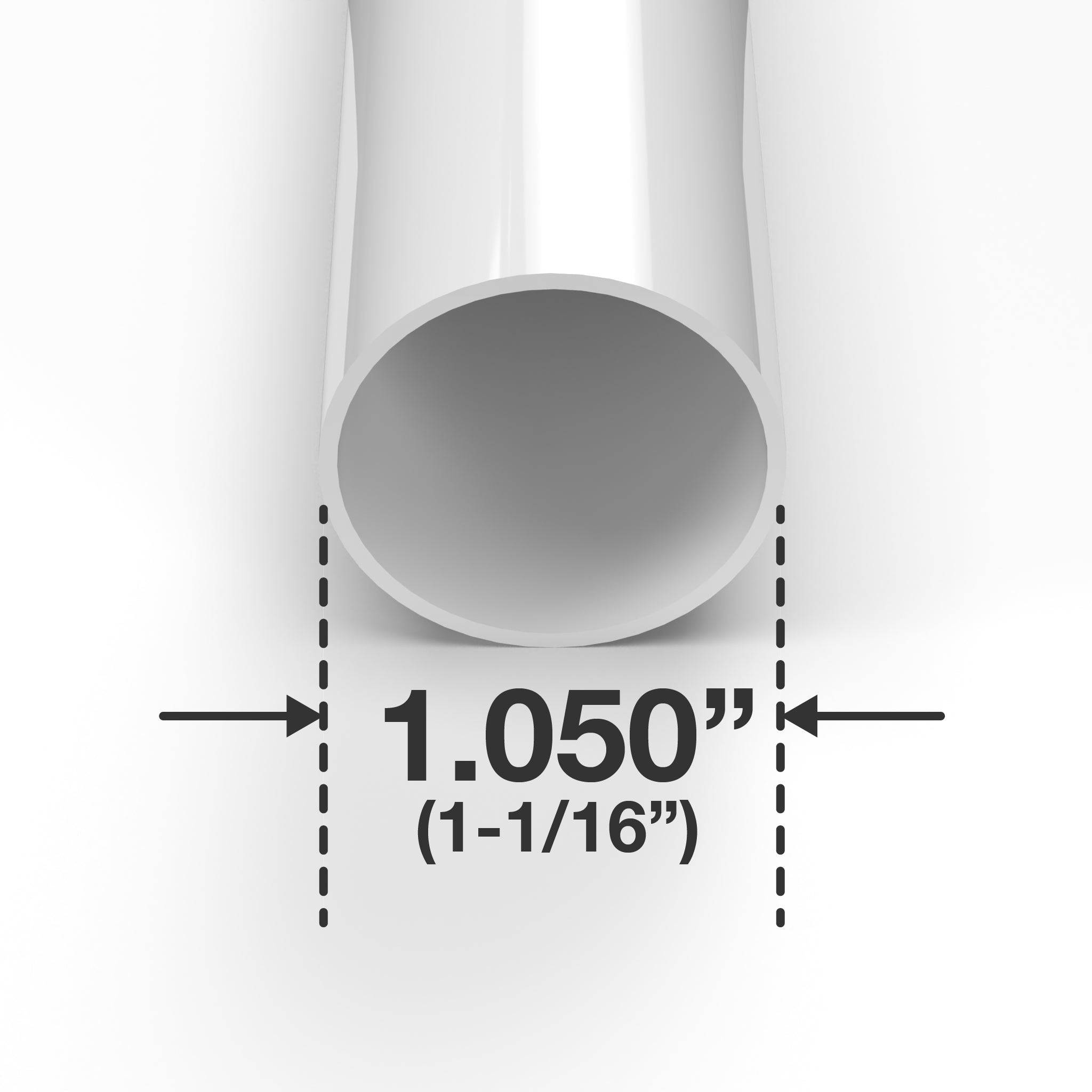 3/4 in. Thinwall Furniture Grade PVC Pipe - White - FORMUFIT