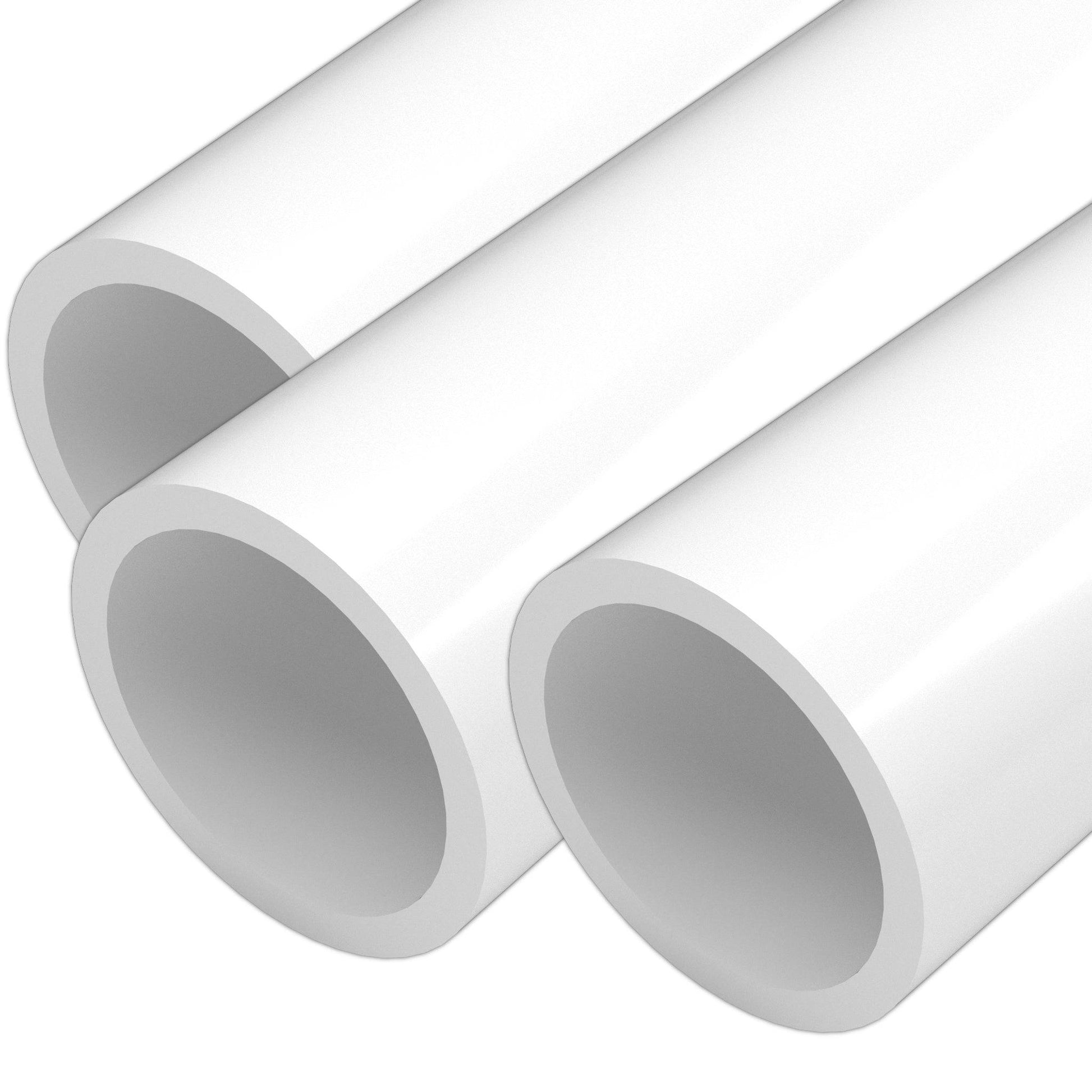 1-1/2 in. Sch 40 Furniture Grade PVC Pipe - White - FORMUFIT