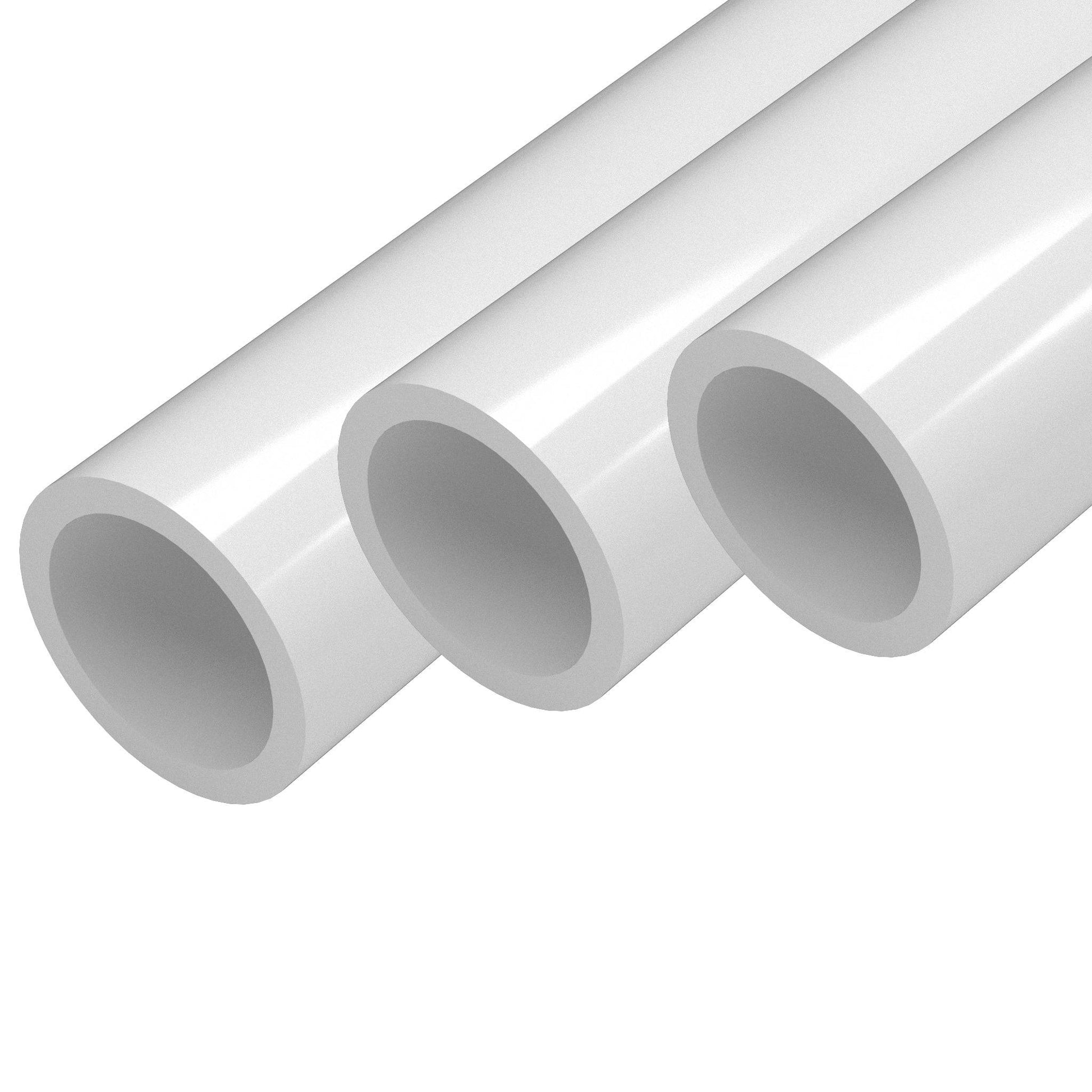 1-1/4 in. Sch 40 Furniture Grade PVC Pipe - White - FORMUFIT