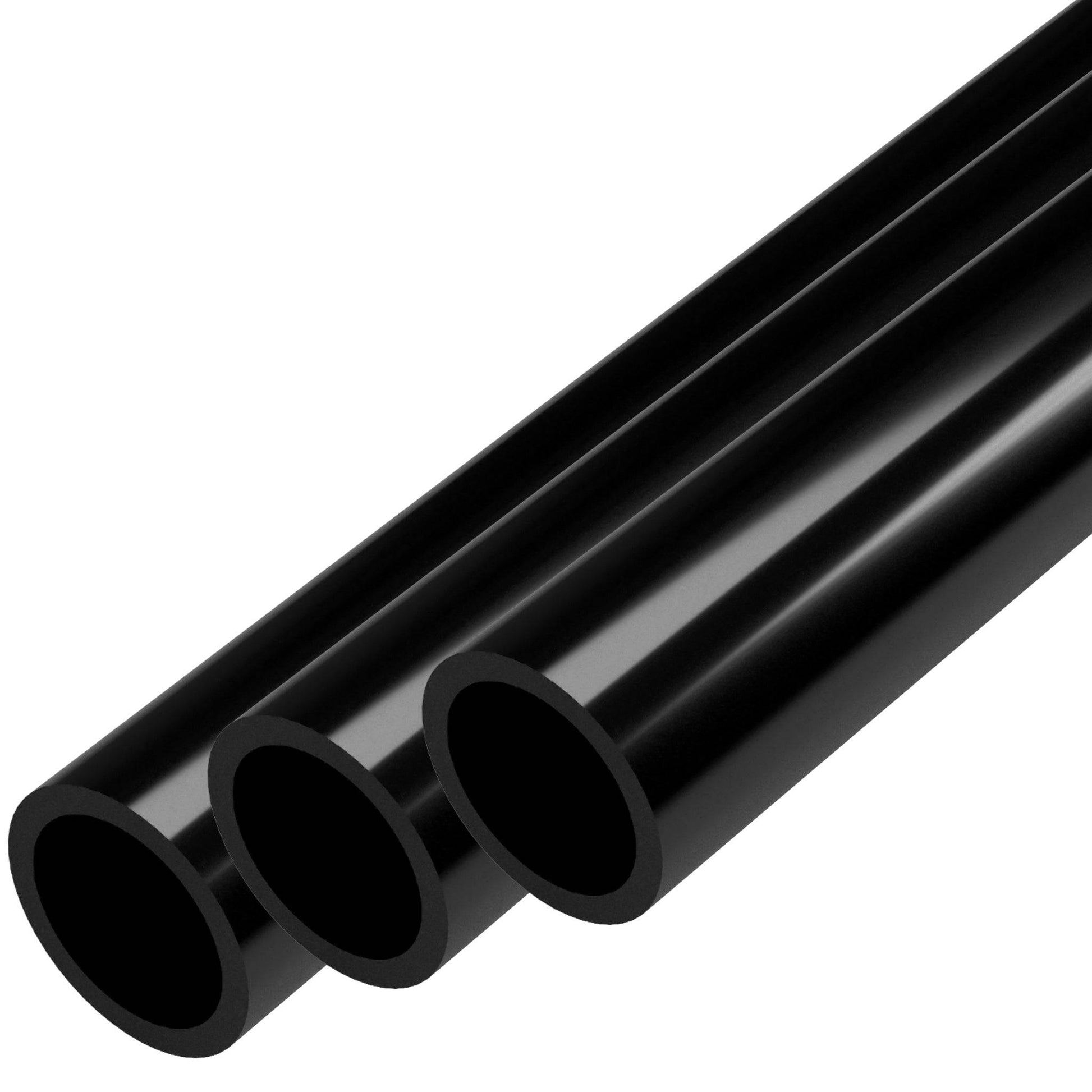 1/2 in. Sch 40 Furniture Grade PVC Pipe - Black - FORMUFIT