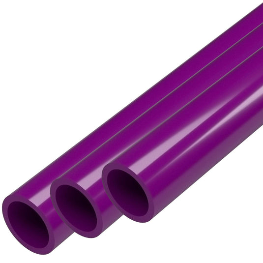 1/2 in. Sch 40 Furniture Grade PVC Pipe - Purple - FORMUFIT