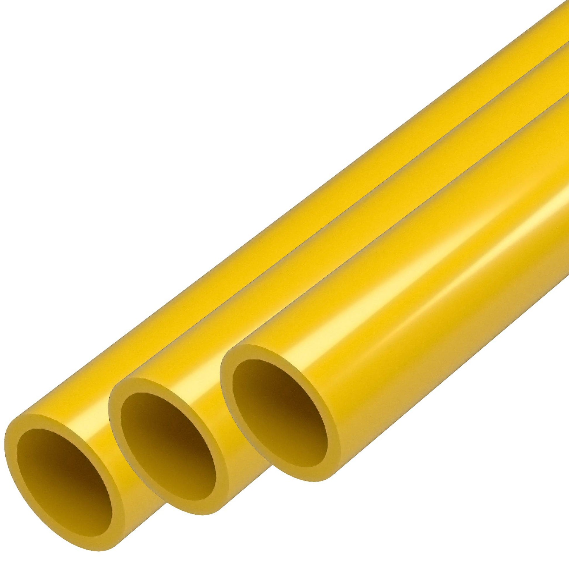 1/2 in. Sch 40 Furniture Grade PVC Pipe - Yellow - FORMUFIT