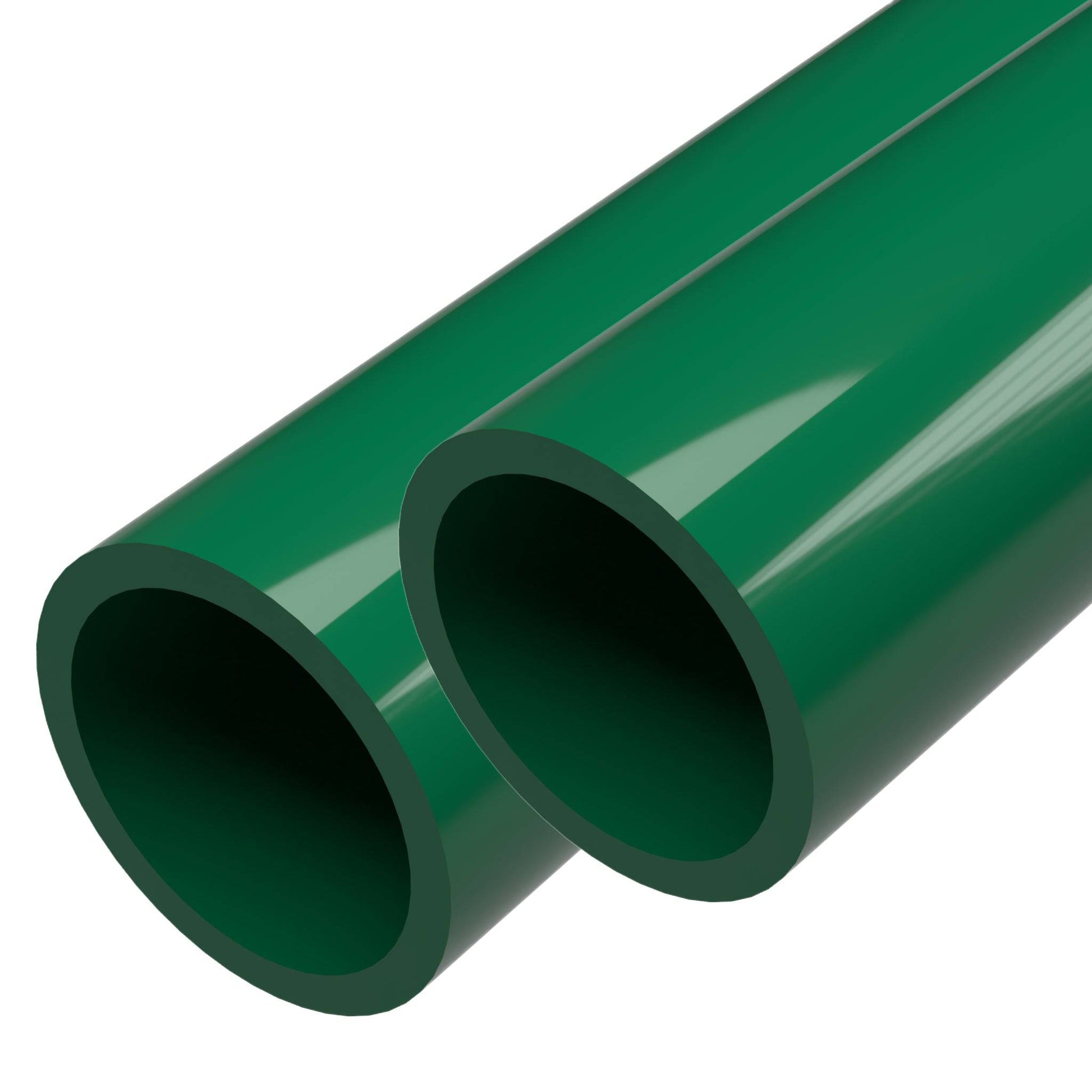 1-1/2 in. Sch 40 Furniture Grade PVC Pipe - Green - FORMUFIT