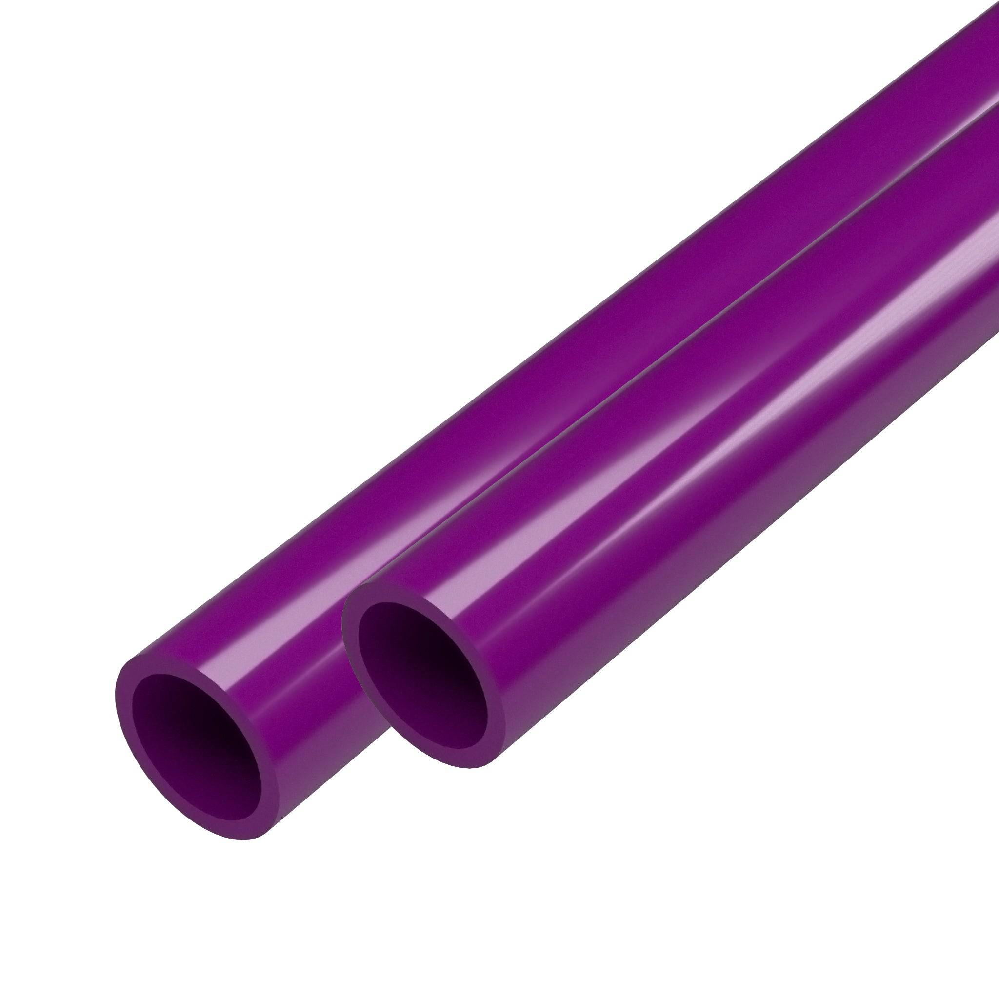 1/2 in. Sch 40 Furniture Grade PVC Pipe - Purple - FORMUFIT