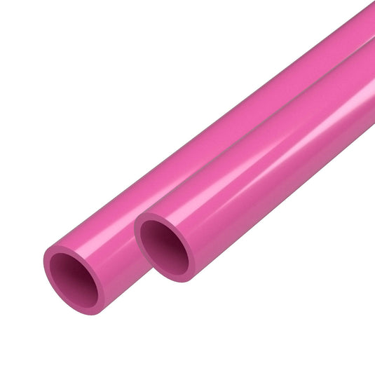 3/4 in. Sch 40 Furniture Grade PVC Pipe - Pink - FORMUFIT