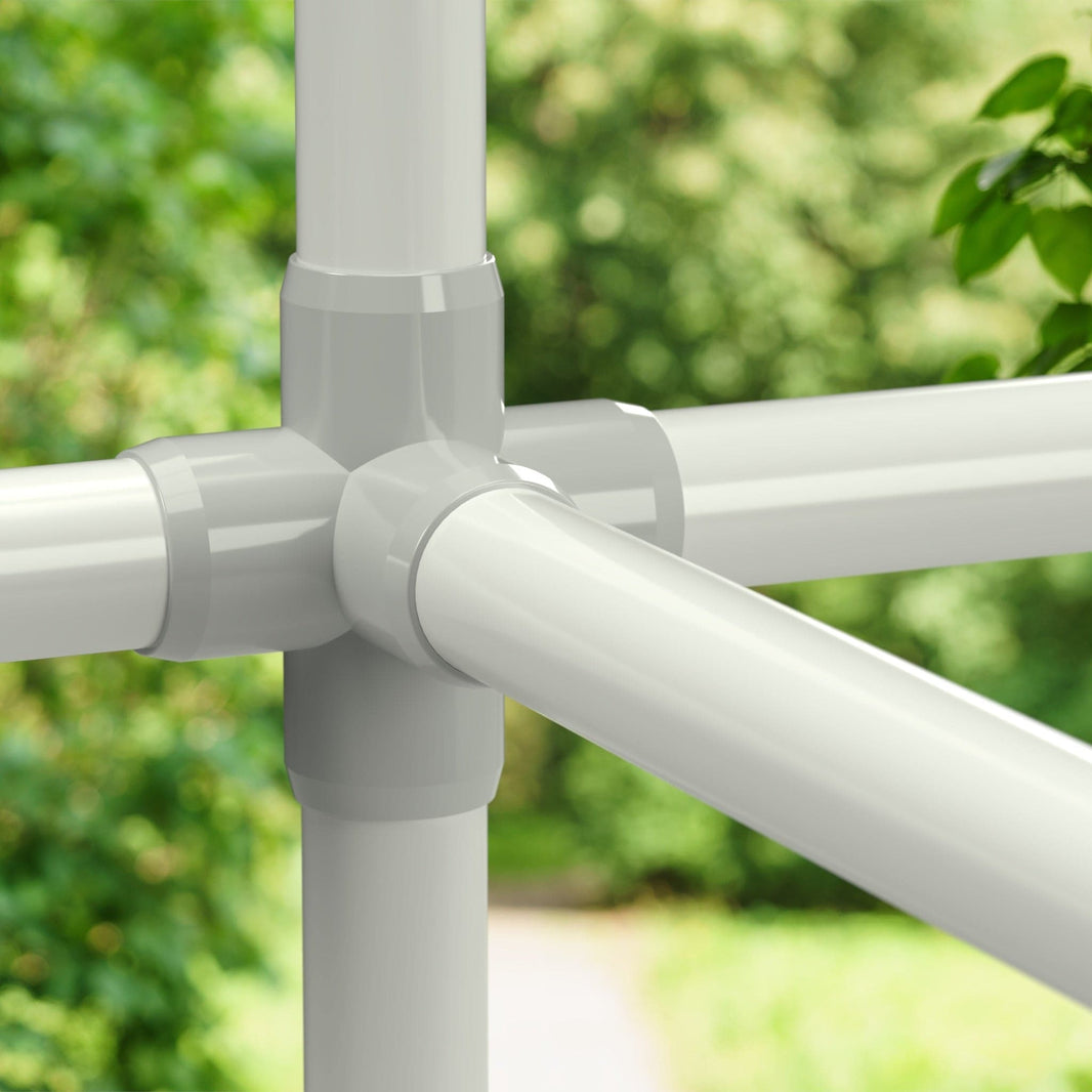 5-Way PVC Center Cross - Furniture Grade | FORMUFIT Premium Fittings