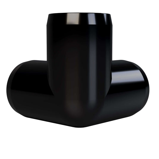 1" 3-Way PVC Fitting in Black - Back