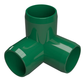 1 in. 3-Way Furniture Grade PVC Elbow Fitting - Green - FORMUFIT