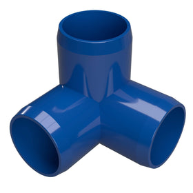 3/4 in. 3-Way Furniture Grade PVC Elbow Fitting - Blue - FORMUFIT