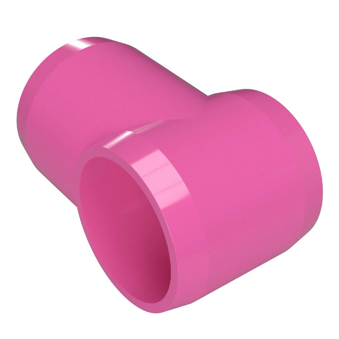 1-1/2 in. Slip Sling Furniture Grade PVC Tee - Pink - FORMUFIT
