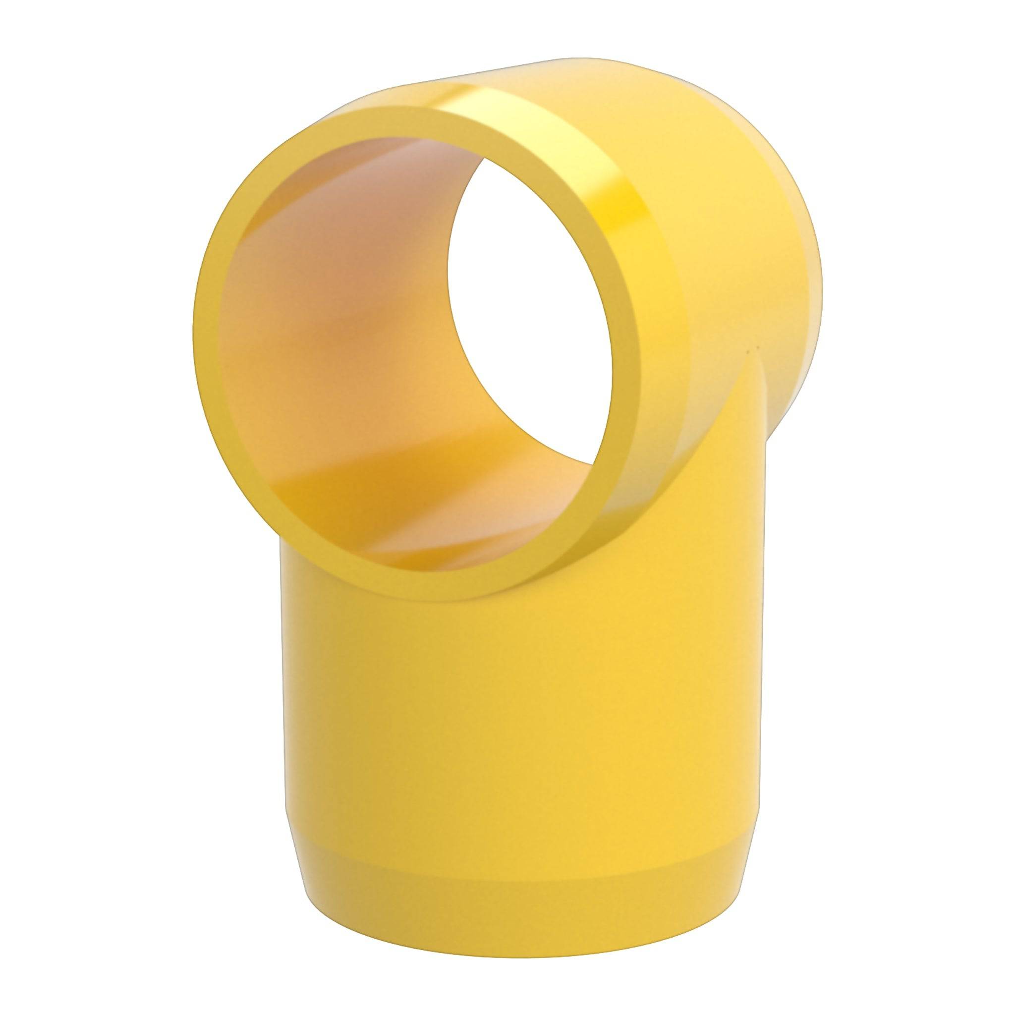 1-1/4 in. Slip Sling Furniture Grade PVC Tee - Yellow - FORMUFIT