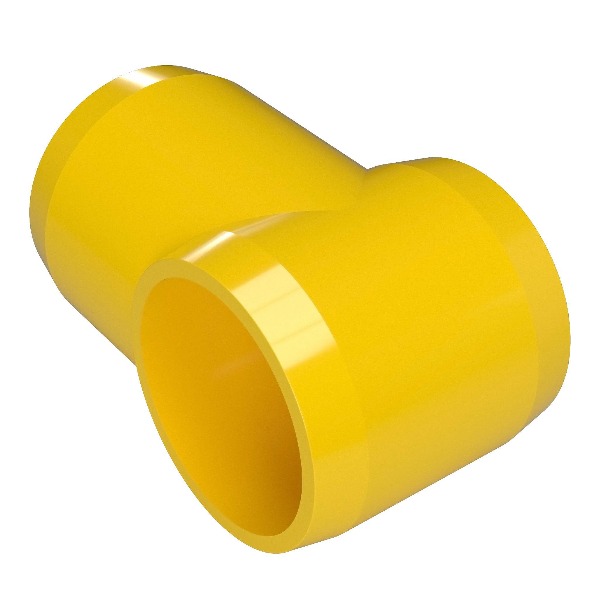 3/4 in. Slip Sling Furniture Grade PVC Tee - Yellow - FORMUFIT