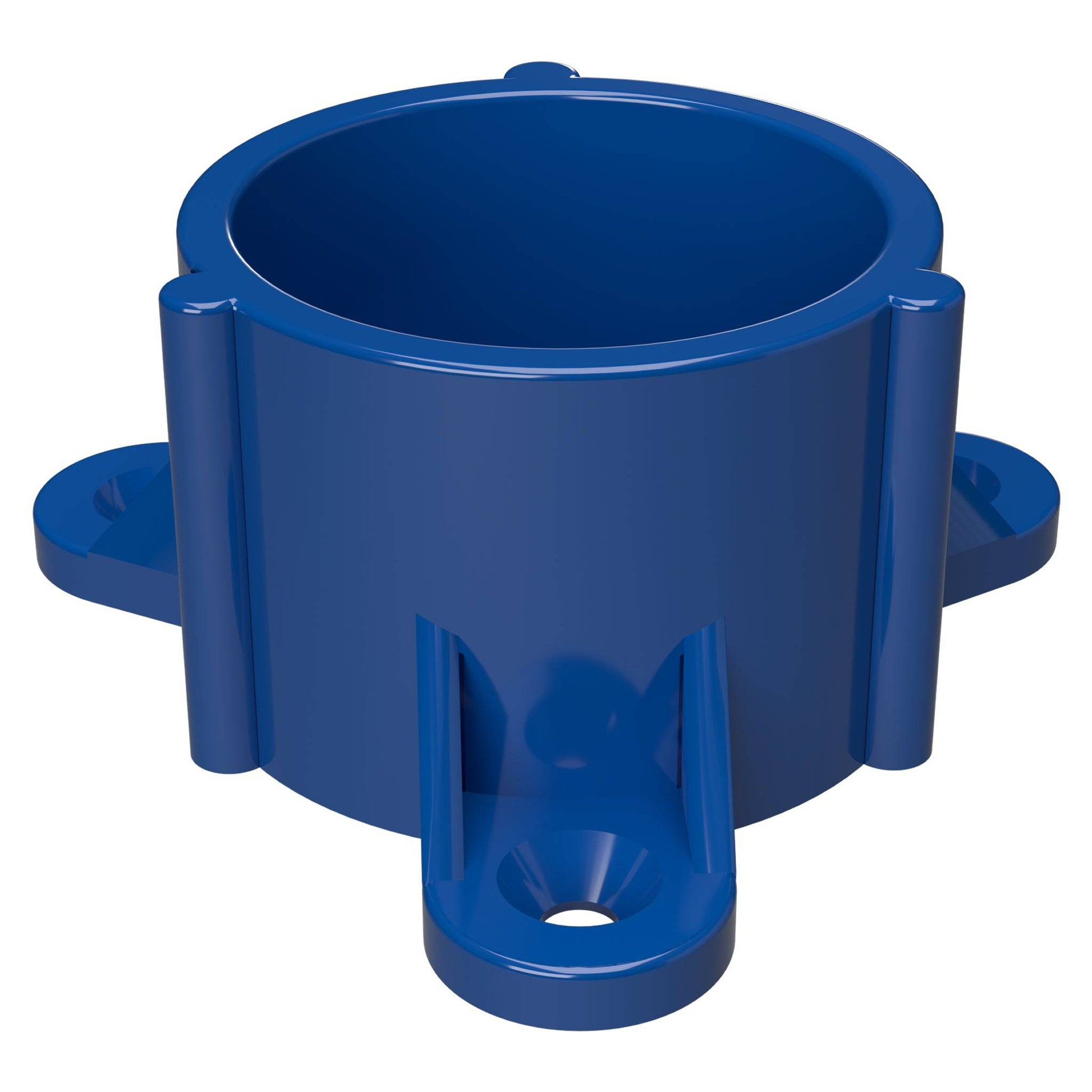 1-1/2 in. Table Screw Furniture Grade PVC Cap - Blue - FORMUFIT