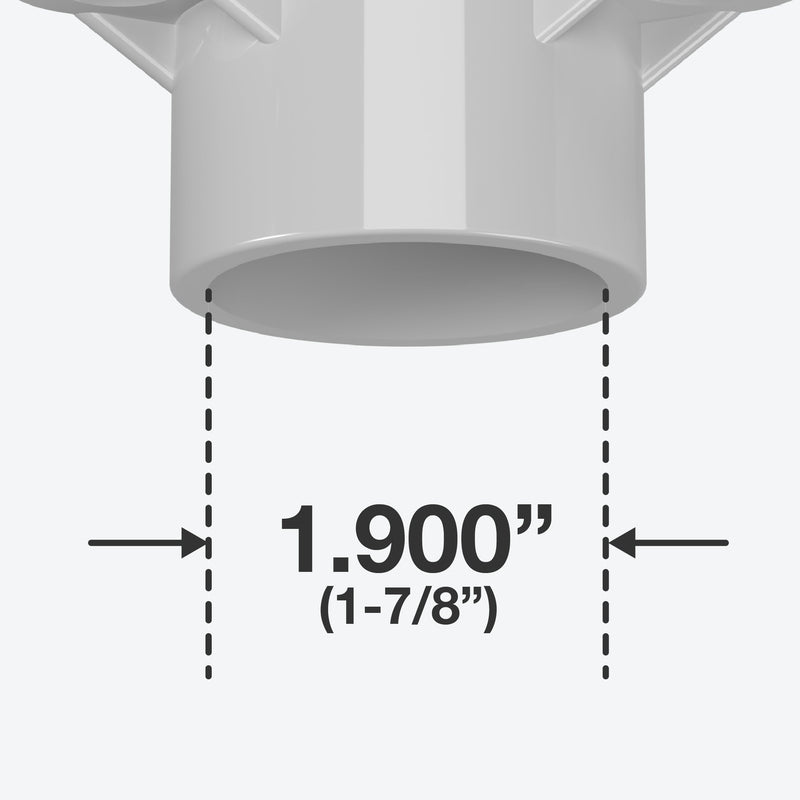 Load image into Gallery viewer, 1-1/2 in. Table Screw Furniture Grade PVC Cap - Gray - FORMUFIT
