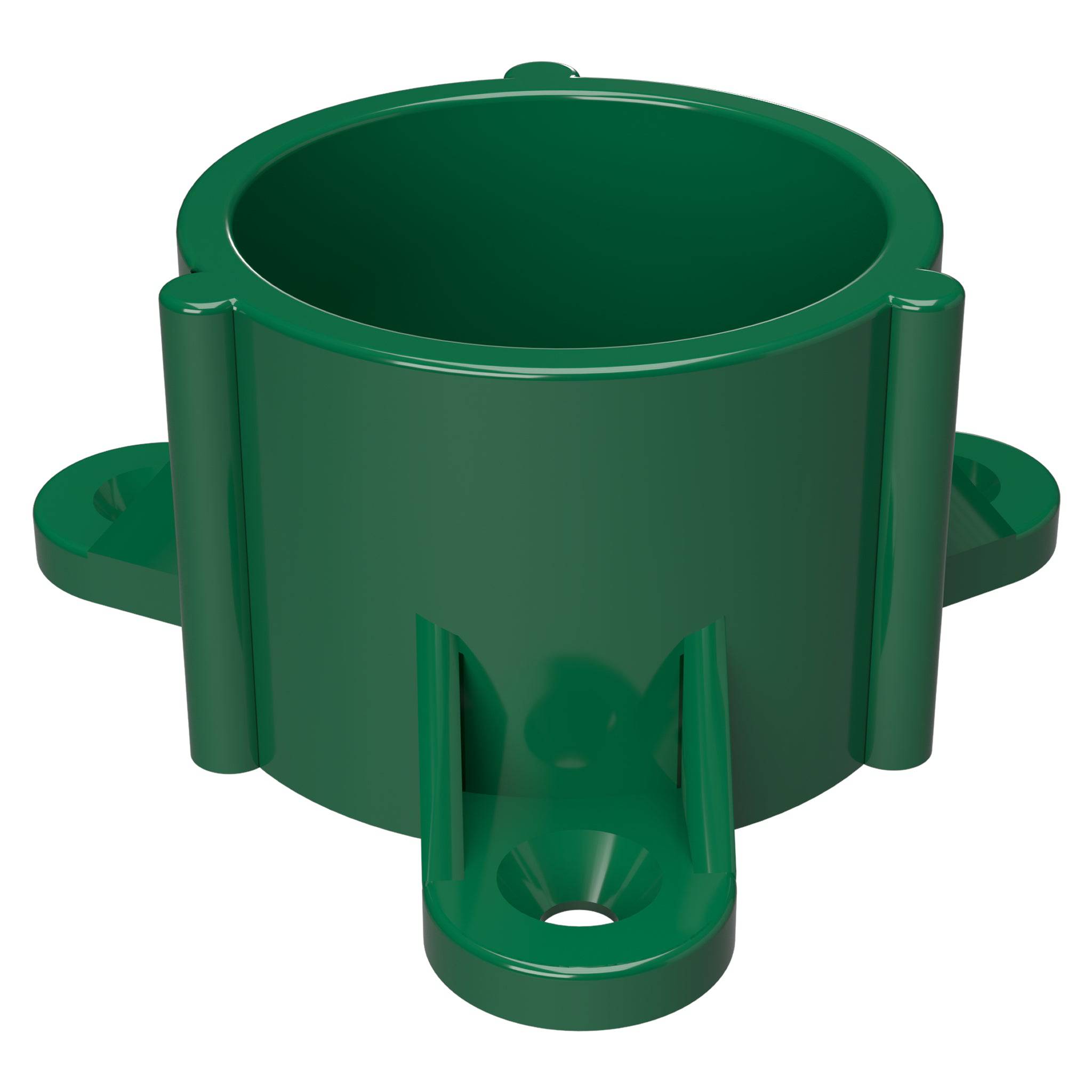 1-1/2 in. Table Screw Furniture Grade PVC Cap - Green - FORMUFIT