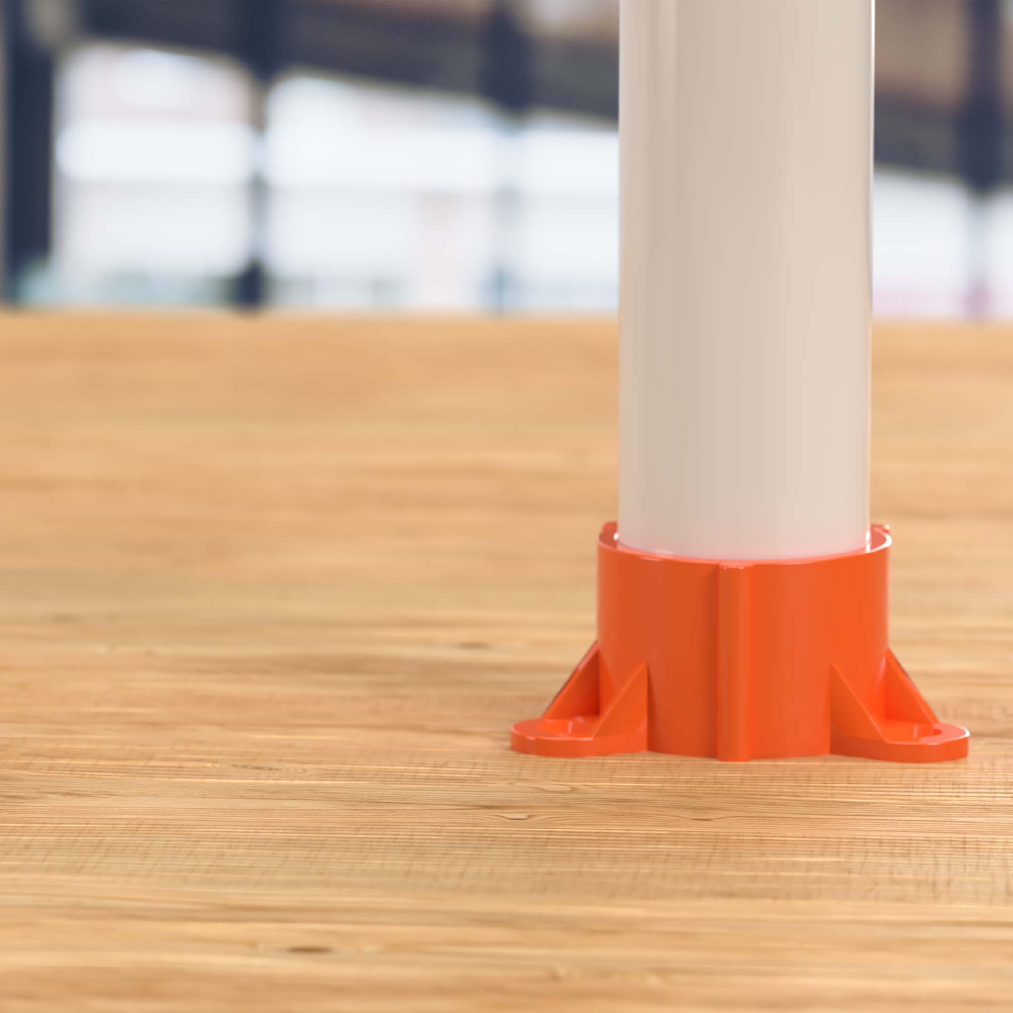 1-1/2 in. Table Screw Furniture Grade PVC Cap - Orange - FORMUFIT