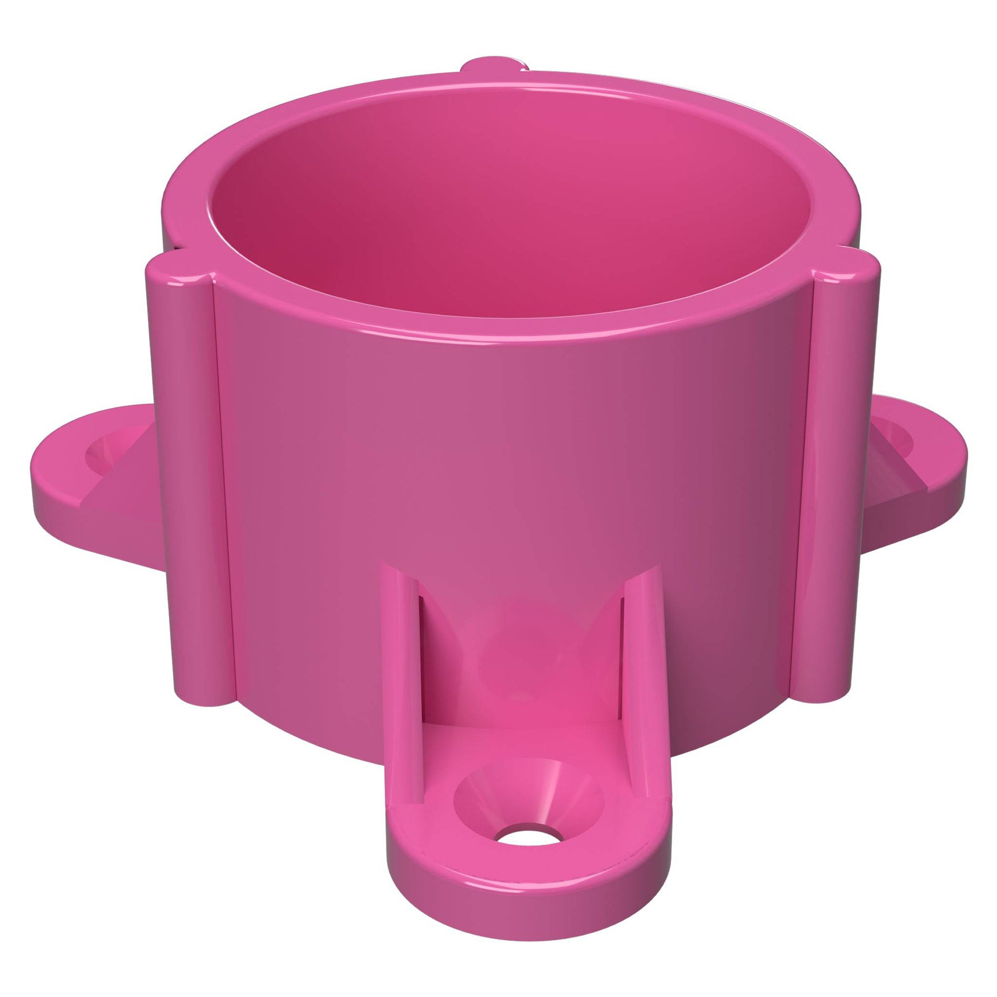 1-1/2 in. Table Screw Furniture Grade PVC Cap - Pink - FORMUFIT