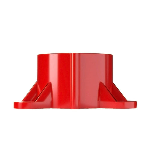 1-1/2 in. Table Screw Furniture Grade PVC Cap - Red - FORMUFIT