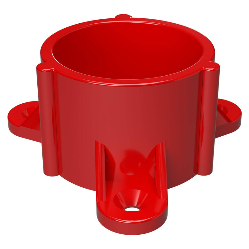 Load image into Gallery viewer, 1-1/4 in. Table Screw Furniture Grade PVC Cap - Red - FORMUFIT

