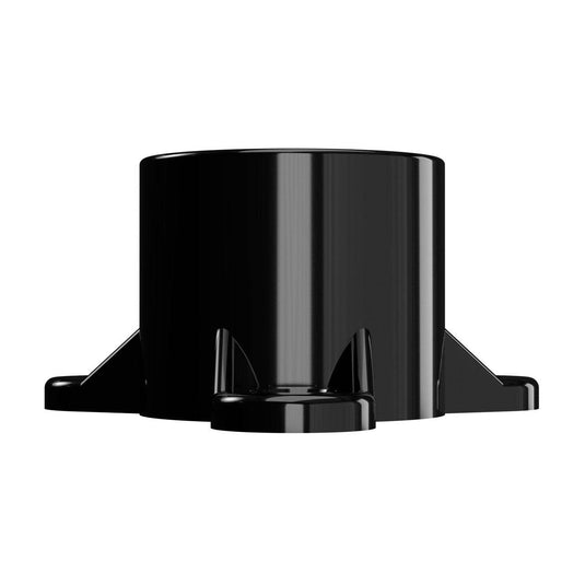 1 in. Table Screw Furniture Grade PVC Cap - Black - FORMUFIT