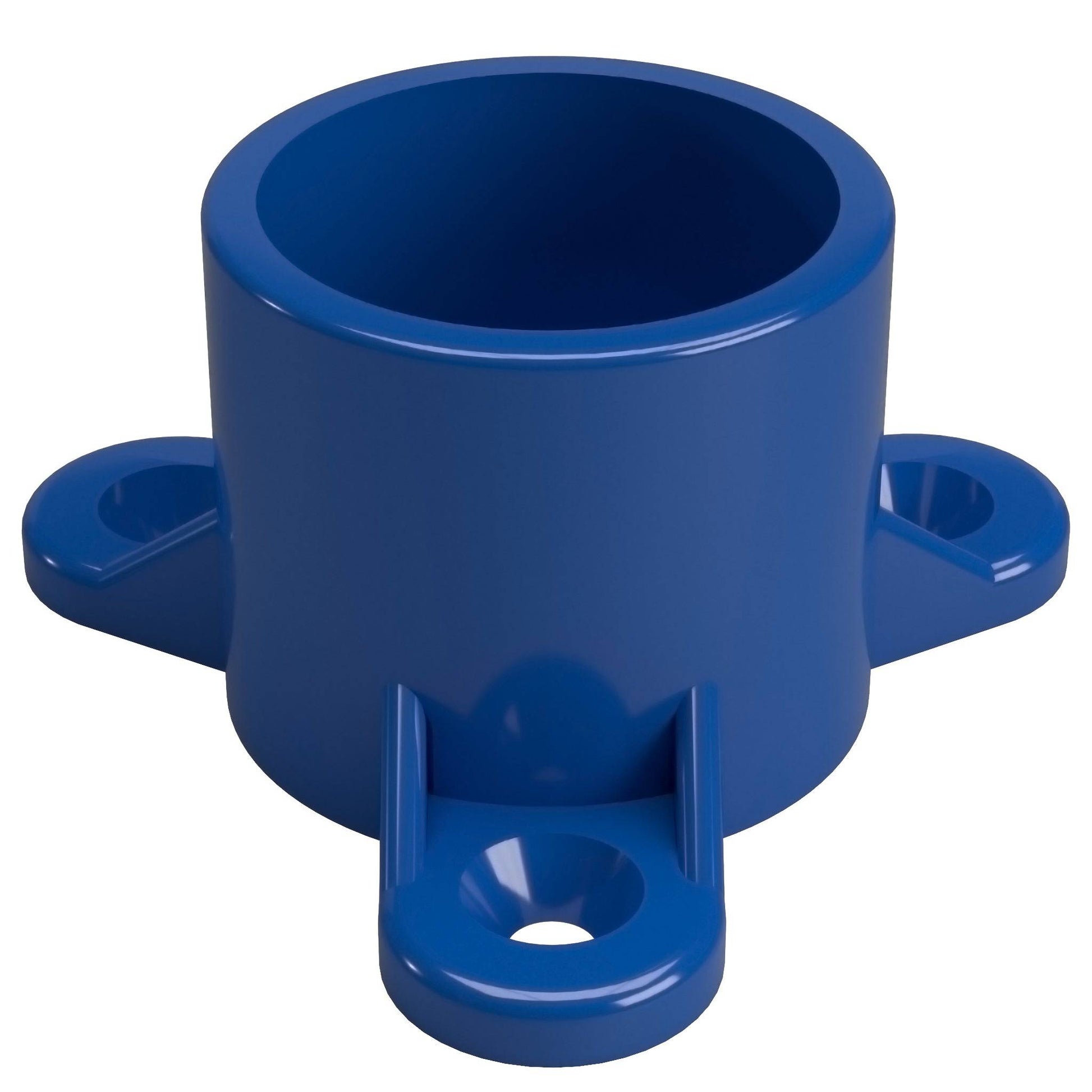 1 in. Table Screw Furniture Grade PVC Cap - Blue - FORMUFIT