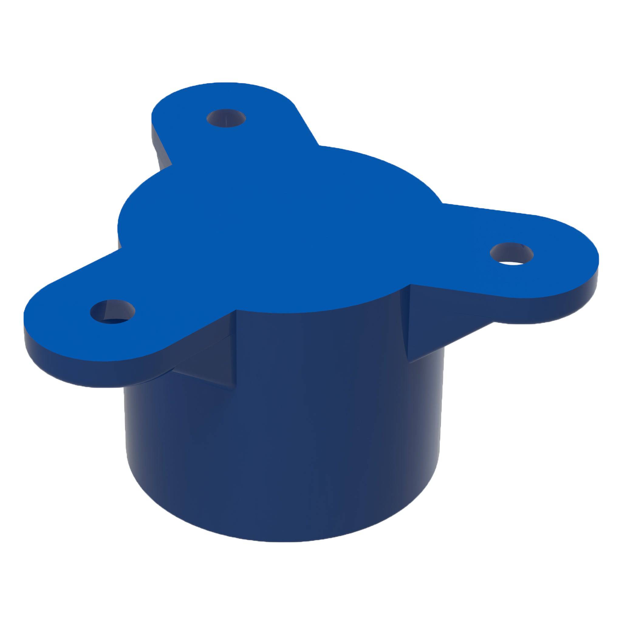 1 in. Table Screw Furniture Grade PVC Cap - Blue - FORMUFIT